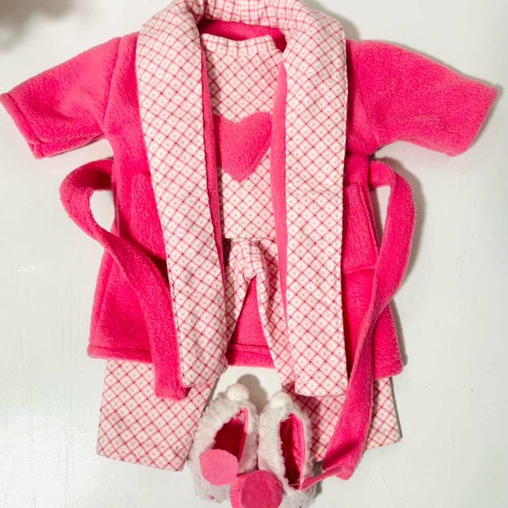 18 Inch Doll Valentine Pj Set Fits American Girl 18 Doll Handmade Clothes